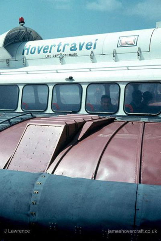 The SRN6 with Hovertravel - Closeup of the puff ports (Pat Lawrence).